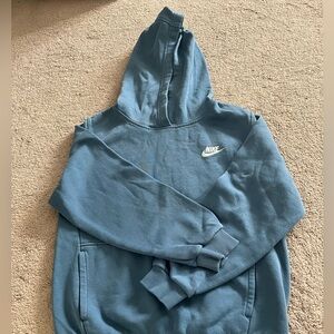 Nike Soft Blue Fleece Hoodie
